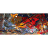 Beauty will save the world, Contemporary abstract decorative painting, full color print on canvas, limited edition